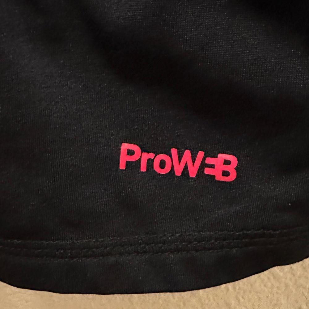 Men's Spyder Active Black 1/4 zip pullover w/red accents: Prow-B Size XL - Picture 6 of 11